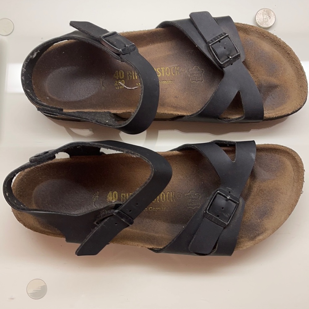 Black Birkenstock sandals